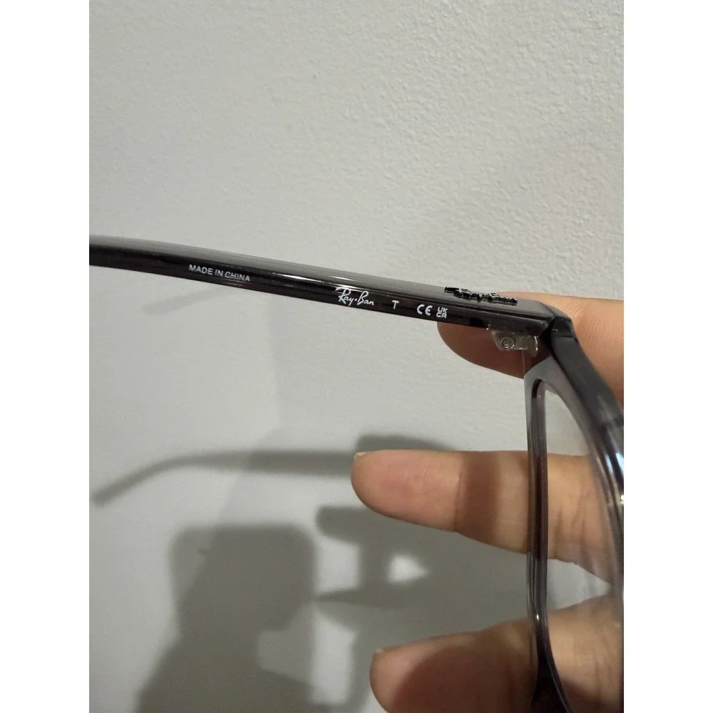RAY BAN FRAMES ONLY EYEGLASSES BIO BASED RB‎ 7217 CHAD 8263 BLACK GRAY